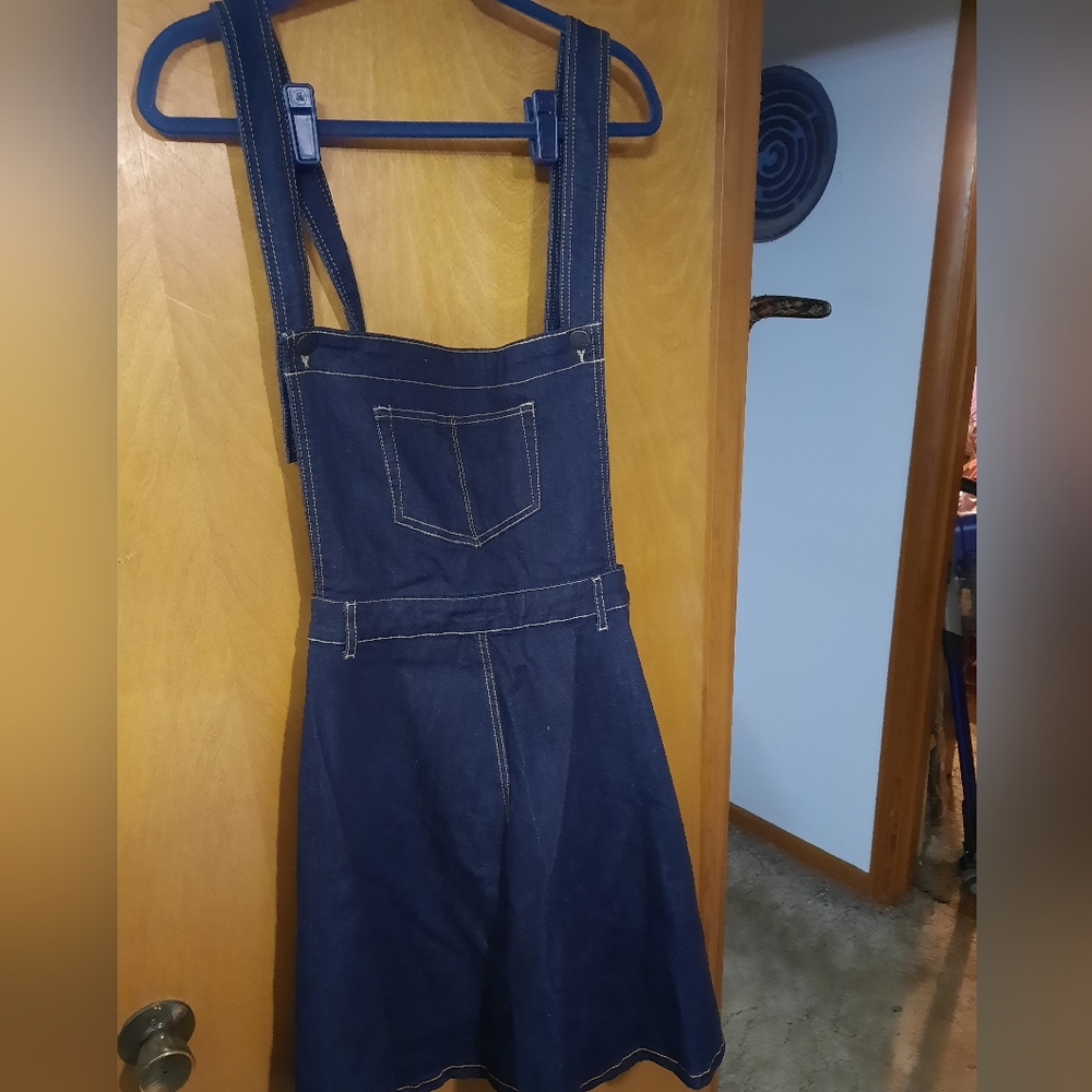 Denim pinafore plus size